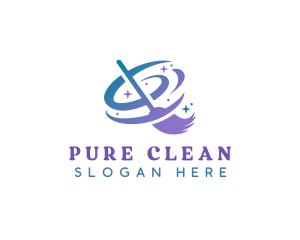 Mop Maid Cleaning logo design