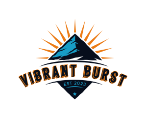 Burst - Mountain Peak Diamond logo design