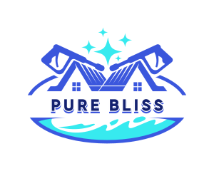 Power Wash Cleaning Maintenance logo design