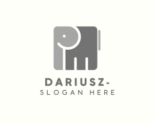 Symbol - Wildlife Cube Elephant logo design