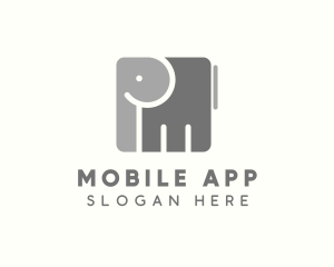 Trunk - Wildlife Cube Elephant logo design