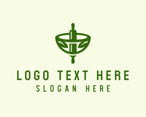 Vitality - Organic Rolling Pin Bowl logo design