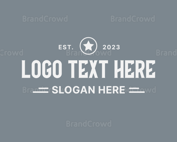 Masculine Style Business Logo