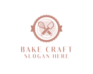 Baking Whisk Spatula logo design