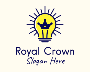 Royal Crown Bulb logo design