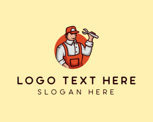 Factory Worker - Repair Handyman Mechanic logo design