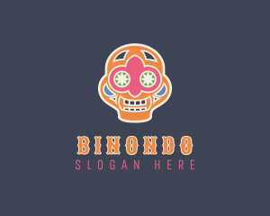 Lucha Libre - Mexican Skull Festival logo design