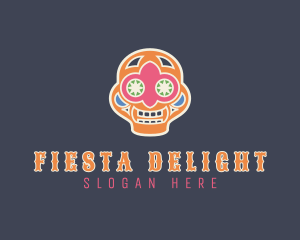 Fiesta - Mexican Skull Festival logo design