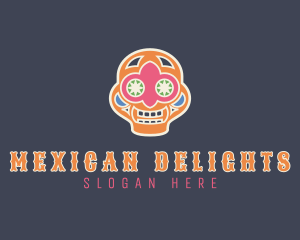 Mexican Skull Festival logo design