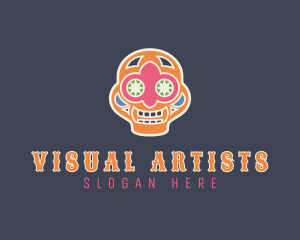 Costume - Mexican Skull Festival logo design