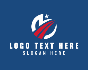 Tourism - Star Flag Patriot logo design