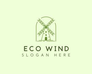 Windmill - Windmill Grain Wheat logo design