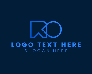 Generic Enterprise Letter RO logo design