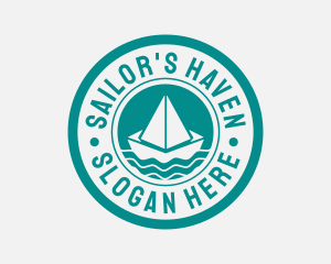 Regatta - Paper Sailboat Badge logo design