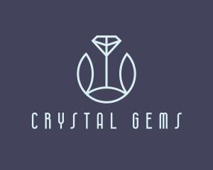 Crystal Leaf Jewelry logo design