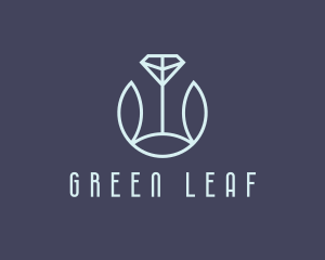 Crystal Leaf Jewelry logo design