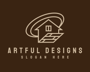 Simple House Carpentry Business logo design