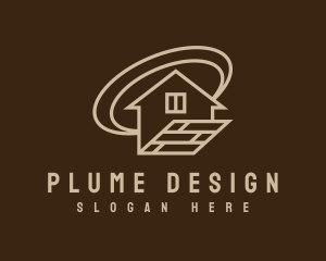 Simple House Carpentry Business logo design