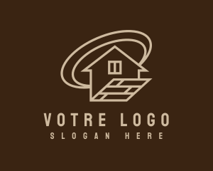 Floor - Simple House Carpentry Business logo design