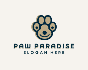 Dog Paw Vet logo design