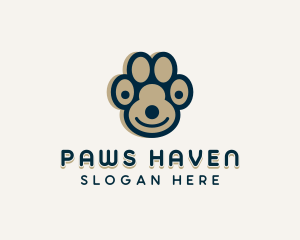 Dog Paw Vet logo design