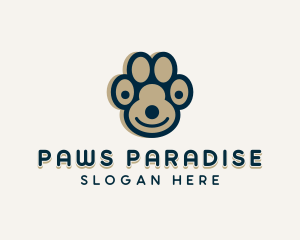 Dog Paw Vet logo design