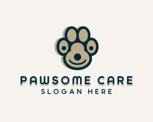 Dog Paw Vet logo design