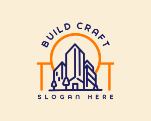 City Contractor Building logo design