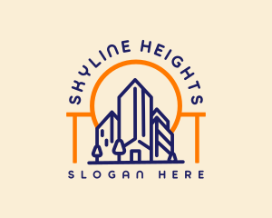 Skyscrapers - City Contractor Building logo design