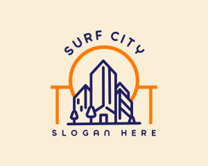 City Contractor Building logo design