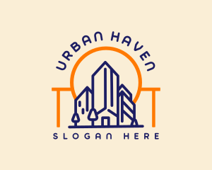 City Contractor Building logo design