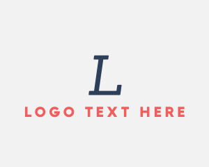 Line - Startup Line Lettermark logo design