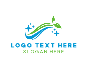 Sanitation - Organic Cleaning Washer logo design