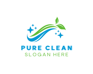 Organic Cleaning Washer logo design