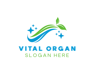 Organic Cleaning Washer logo design