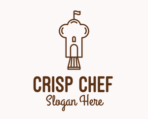 Outline Chef Hat  logo design