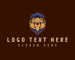 Hip Hop - Hip Hop Gangster Beaver logo design