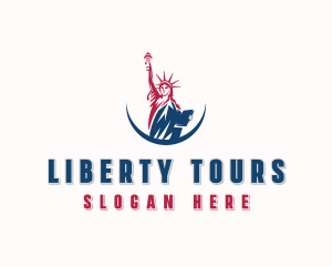 Statue Of Liberty - USA Liberty Statue logo design