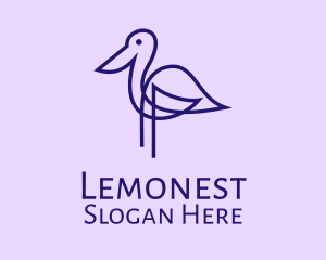 Blue Heron Bird  Logo