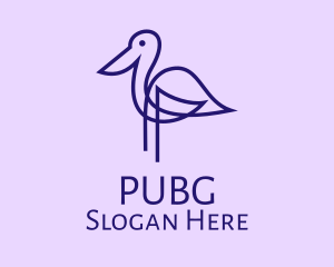 Blue Heron Bird  Logo