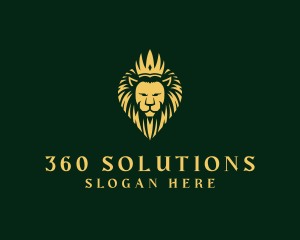 Royal Lion Crown logo design