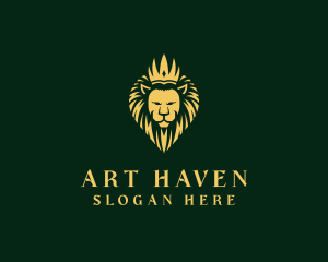 Royal Lion Crown logo design