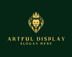 Royal Lion Crown logo design