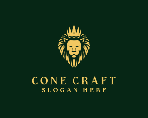 Royal Lion Crown logo design