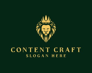 Royal Lion Crown logo design