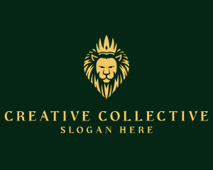 Royal Lion Crown logo design