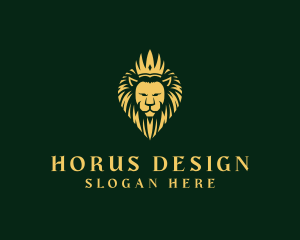 Royal Lion Crown logo design