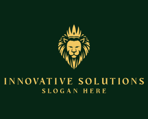 Royal Lion Crown logo design