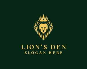 Royal Lion Crown logo design