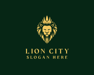 Royal Lion Crown logo design